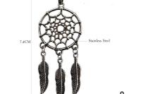 Dream Catcher Pendant Necklace - Stainless Steel