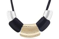 Punk Geometric Bib Choker Necklace