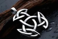 Geometric Triquetra Trinity Knot Stainless Steel Pendant