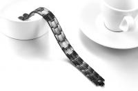Sleek Black Stainless Steel Bracelet