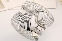 Multilayer Geometric Wire Bangle