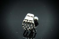 Skeleton Hand Tragus / Cartilage Barbell Stud Earring