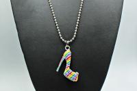 Large Colourful High Heeled Shoe Pendant