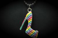 Large Colourful High Heeled Shoe Pendant