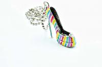 Large Colourful High Heeled Shoe Pendant
