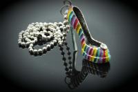 Large Colourful High Heeled Shoe Pendant