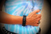 Leather adjustable bracelets from Chrissie C