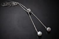 Long Tassel Necklace With Pearl Design