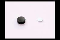 Magnetic Fake Ear Plugs - Sleek Black Circle Plugs