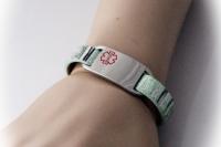 Medical Alert Colourful Flat Leather Bracelet - Customise