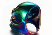 Mens Stainless Steel Unique Skull Ring
