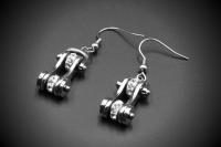 Motorcycle Chain Earrings 