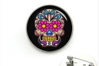 Skull - Glass Badges - Choice of 4