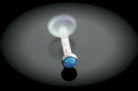 Bioplast Stud With Opal Gem