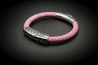 Pink Stingray and Crocodile Bracelet