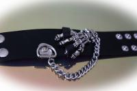 Punk Skeleton Hand Leather Bracelet