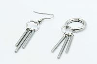 Punk Dangle Stick Titanium Steel Earrings - Customisable