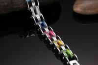 Rainbow Link Stainless Steel Bracelet