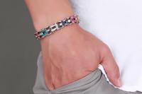 Rainbow Link Stainless Steel Bracelet