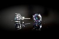 Topaz Earrings - Rainbow Design