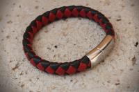 Red Black Square Fusion Customised Bracelet