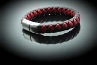 Red Black Square Fusion Customised Bracelet