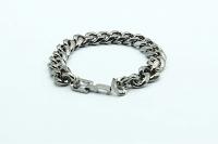 Gunmetal Black urban link chain bracelet from Chrissie C