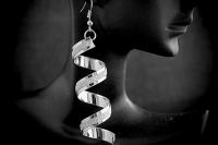 Retro Spiral Twist Long Drop Earrings