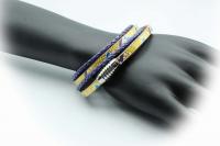 Wrap Around Bracelet Golden Purple Twist