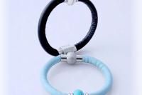 Sheepskin Leather & Stone Bracelet