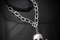 Skull & Crossbones Long Pendant