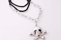 Skull & Crossbones Long Pendant