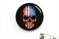 Skull -  Glass Badges - Choice of 4