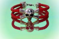 Skull Pirate Double Layer Bracelet - Customisable!