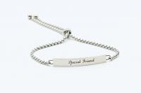 Special Friend  Adjustable Stainless Steel Bracelet