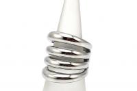 Wide Punk Style Statement Ring - Stainless Steel