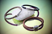 Stylishly Simple Leather Bracelet - Choose your leather & Clasp Style