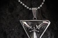 Sword Triangle Stainless Steel Pendant