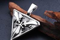 Sword Triangle Stainless Steel Pendant