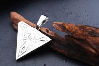 reverse of Sword Triangle Stainless Steel Pendant