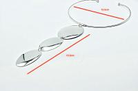 Triple Oval Circle Statement Torque Choker