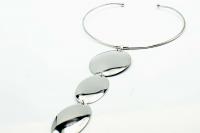 Triple Oval Circle Statement Torque Choker