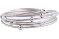 Twist Wire Mesh Bracelet - Stainless Steel