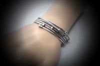 Twist Wire Mesh Bracelet - Stainless Steel