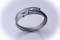 Twist Wire Mesh Bracelet - Stainless Steel