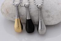 Bottle / Urn Pendant - Stainless steel - Ashes, essential oils & perfume
