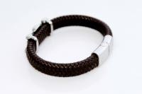 Wide Braid Bracelet With Interwoven Design - Customise!