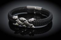 Wide Braid Bracelet With Interwoven Design - Customise!