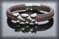 Wide Braid Bracelet With Interwoven Design - Customise!