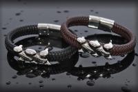 Wide Braid Bracelet With Interwoven Design - Customise!